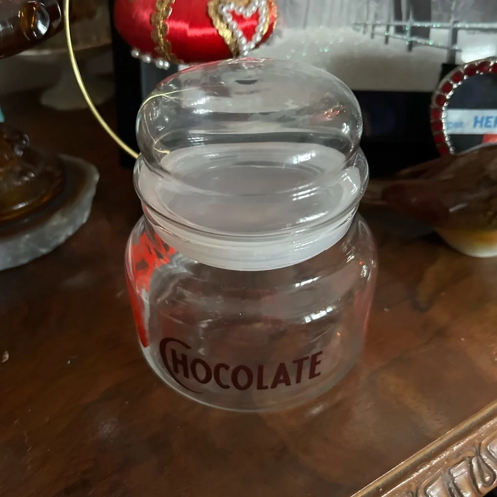 Vintage Hershey’s Chocolate Glass Canister